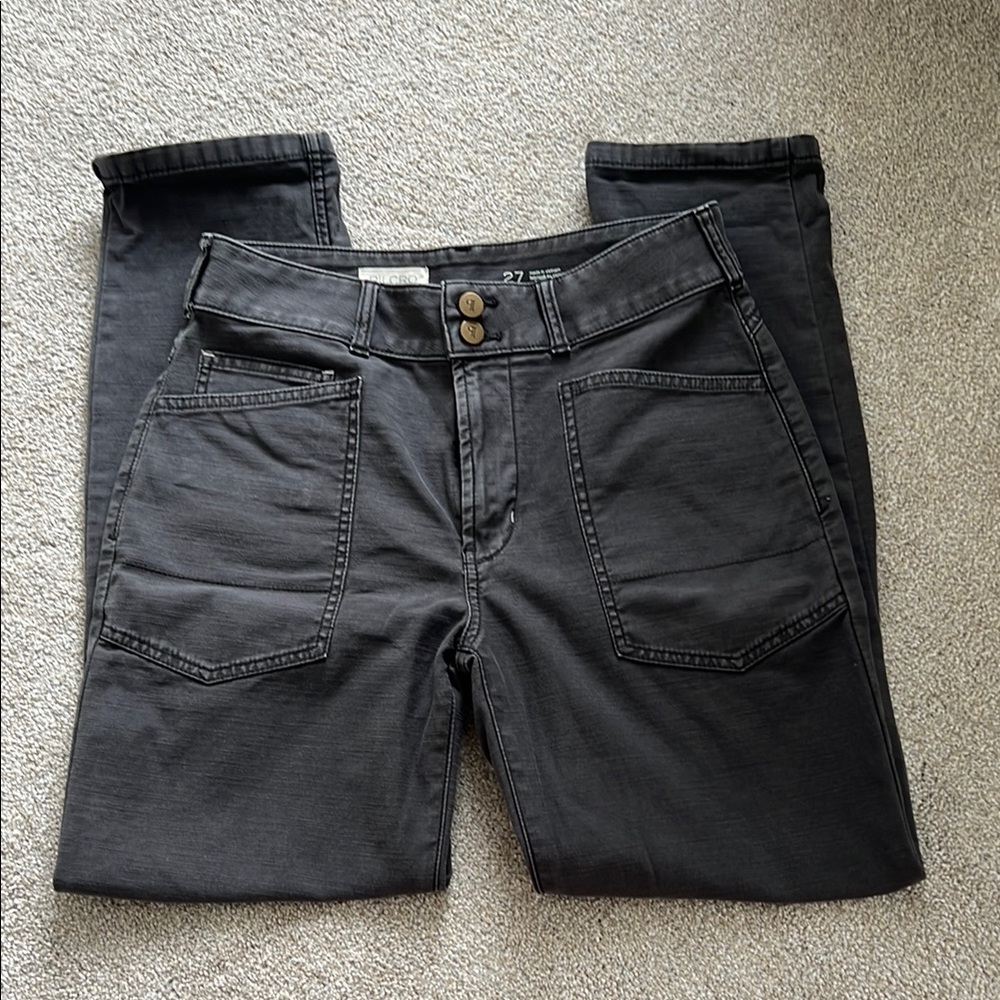 The Wanderer Mid-Rise Relaxed-Leg Pants by Pilcro